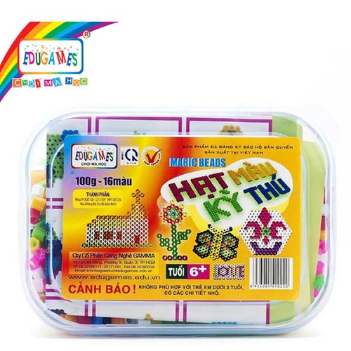 Hạt màu 100g - 4 khuôn nhỏ ngẫu nhiên edugames