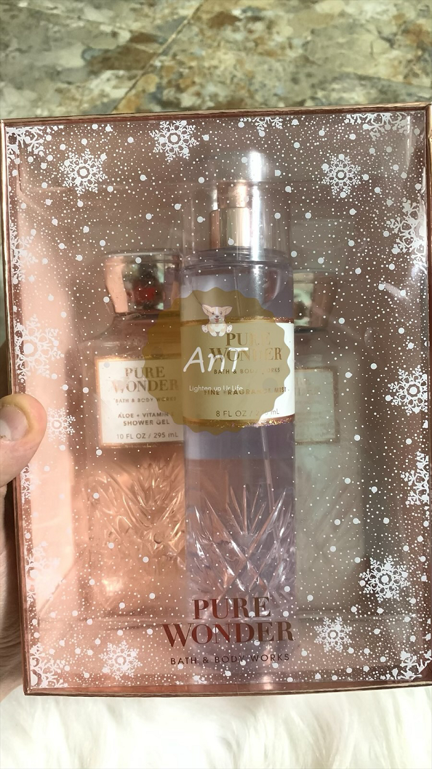 Bộ set quà tặng pure wonder 3 món bath & body works 2021