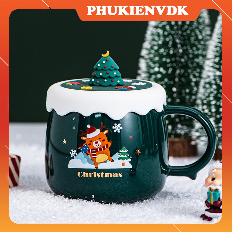 Ly Cốc sứ cốc quà tặng Noel Giáng Sinh 24/12 cao cấp kèm hộp quà