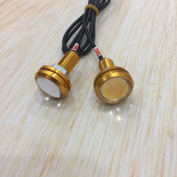 [KHÔNG THỂ TIN NỔI] Đèn led xi nhan thiết kế hình chiếc cúc áo thiết kế nhỏ gọn đẹp mắt trang trí xe của bạn cực chất A221-vàng-UVGD, phụ tùng xe máy giá rẻ