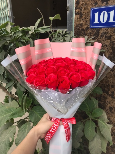 Hoa sáp thơm bó 35 bông siêu sang chảnh ❤️❤️