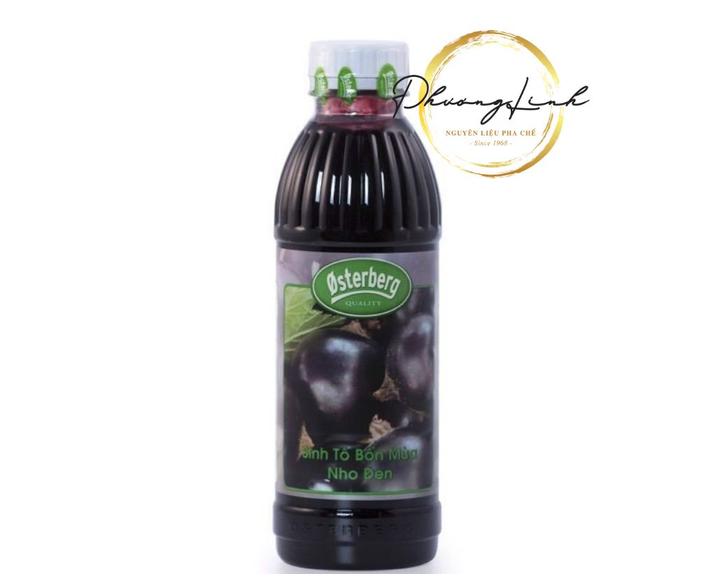 Sinh Tố  Hiệu Osterberg   Vị Nho Đen  Thể Tích  Chai 1000ml Đúng Như  Mô Tả 100%