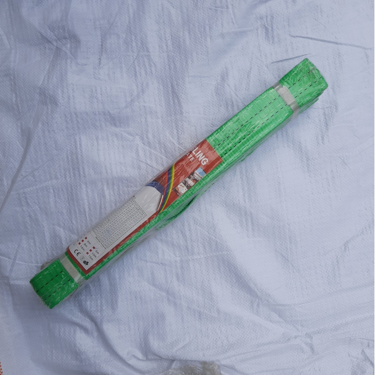Dây cáp vải cẩu hàng - Dây cáp cẩu 2 tấn dài 2m ( màu xanh lá nhạt)