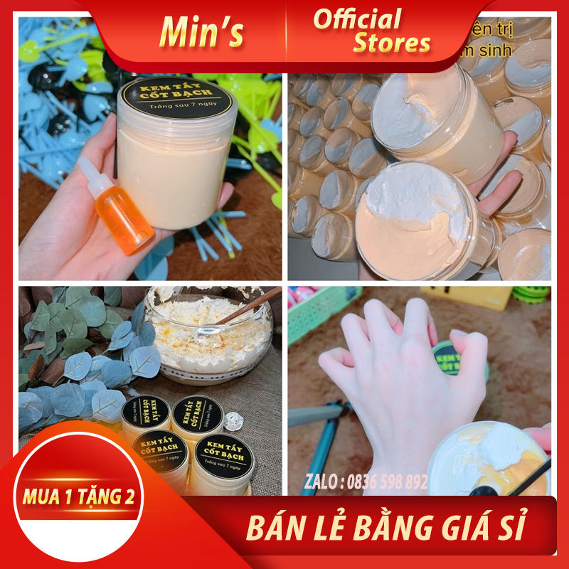 Kem tẩy cốt bạch, dưỡng trắng da cực nhanh 250g