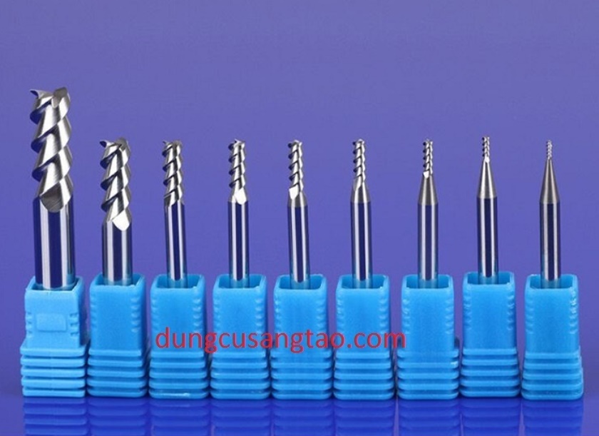 Dao alu 3 me xoắn 55 độ / dao phay cắt nhôm đồng 3 me xoắn