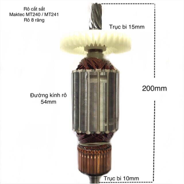 Rô To Cắt sắt Maktec MT240 / MT241 - Rô máy cắt sắt