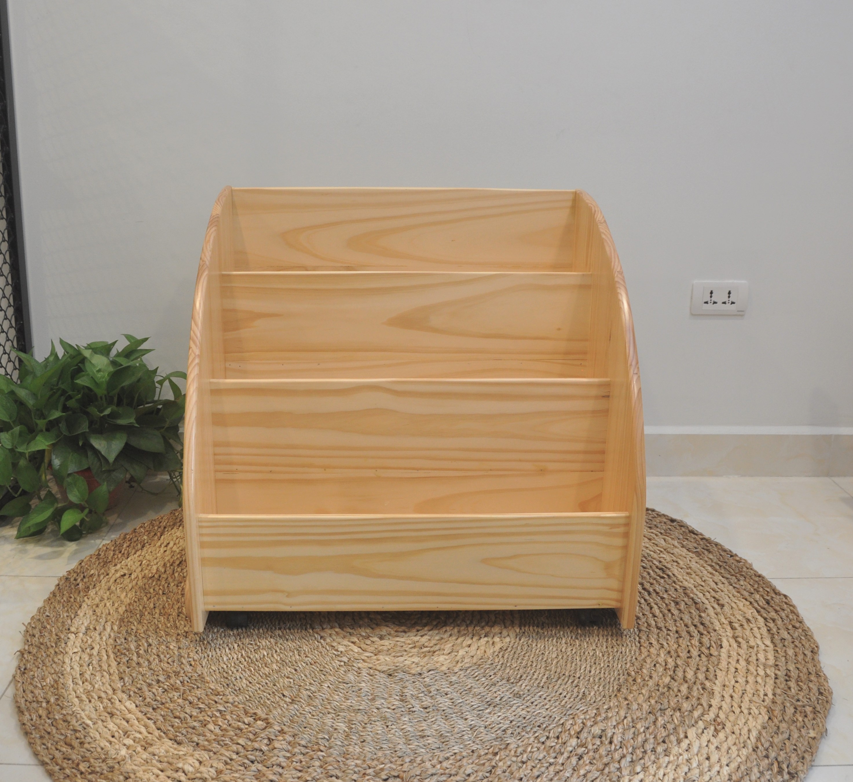 Kệ sách có bánh xe momo ii - bebewood