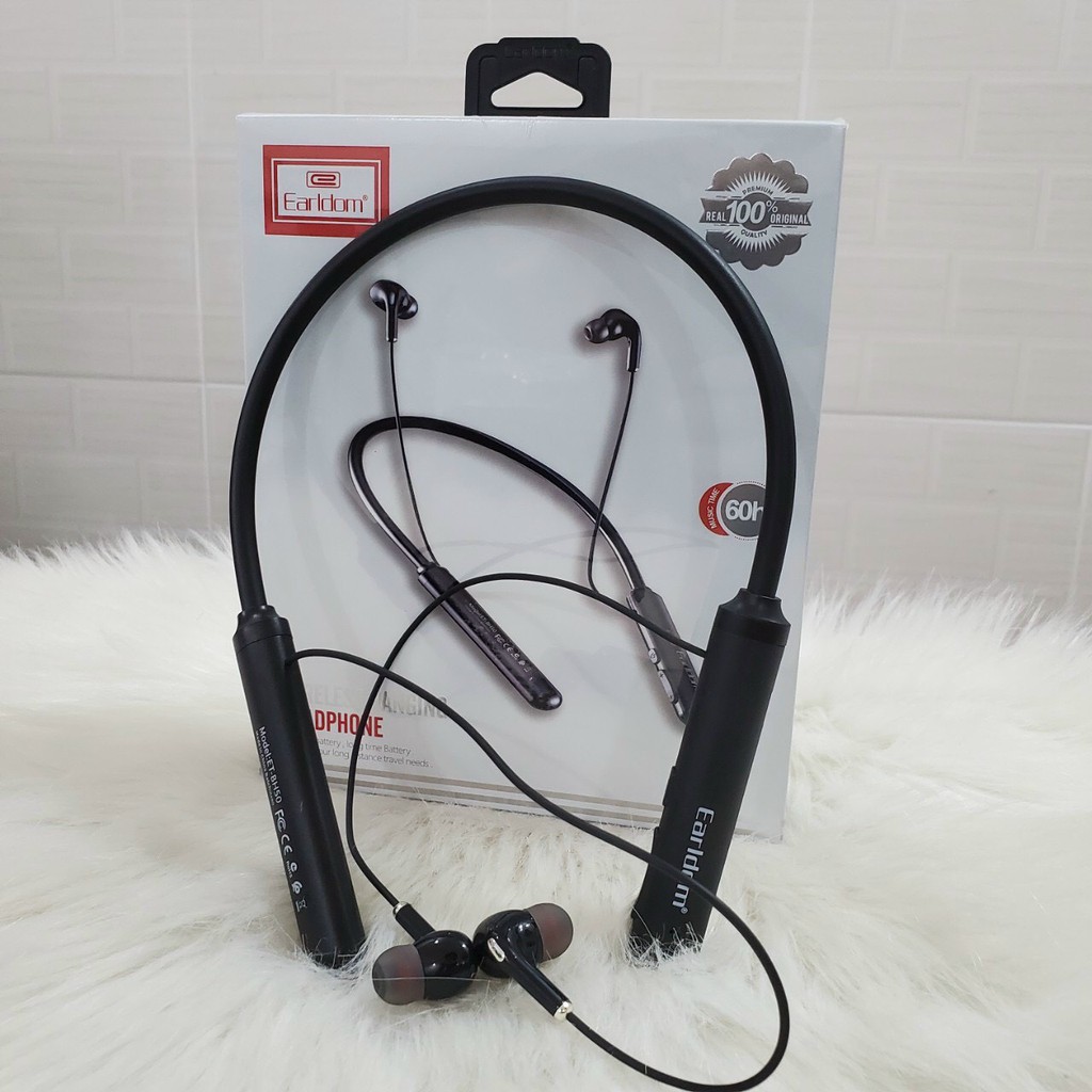 Tai Nghe Chạy Bộ Thể Thao Bluetooth Không Dây Earldom BH-50 Có Mic Đàm Thoại Cho iPhone và Android - Hàng chính hãng Earldom