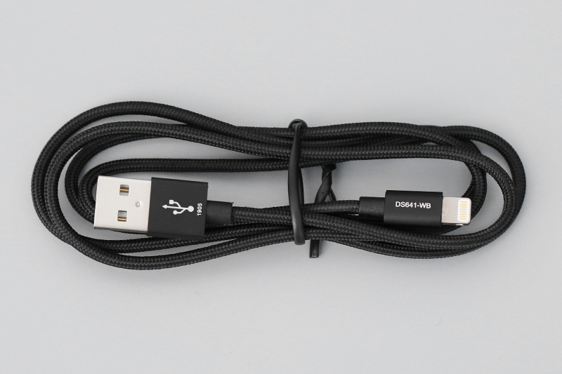 Cáp Lightning MFI 1 m Mbest DS641-WB Đen