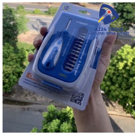 Bộ vít điện tử 16 chi tiết c0027 c-mart az24tools