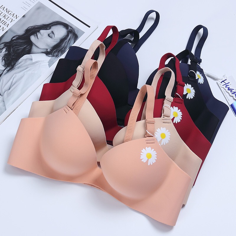 BỘ 3 Áo Lót su  áo lót su non Hàng Thái Cao Cấp không gọng đệm bàn tay nâng ngực BỘ 3 ÁO gồm 3 màu khác nhau