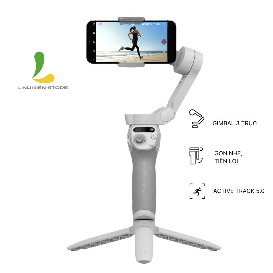   Giảm 4% đơn từ 3Tr tối đa 400k  Gimbal DJI Osmo Mobile SE - Tay cầm chống rung 3 trục dành cho điện thoại phiên bản nâng cấp tính năng active track 5.0 thế hệ 