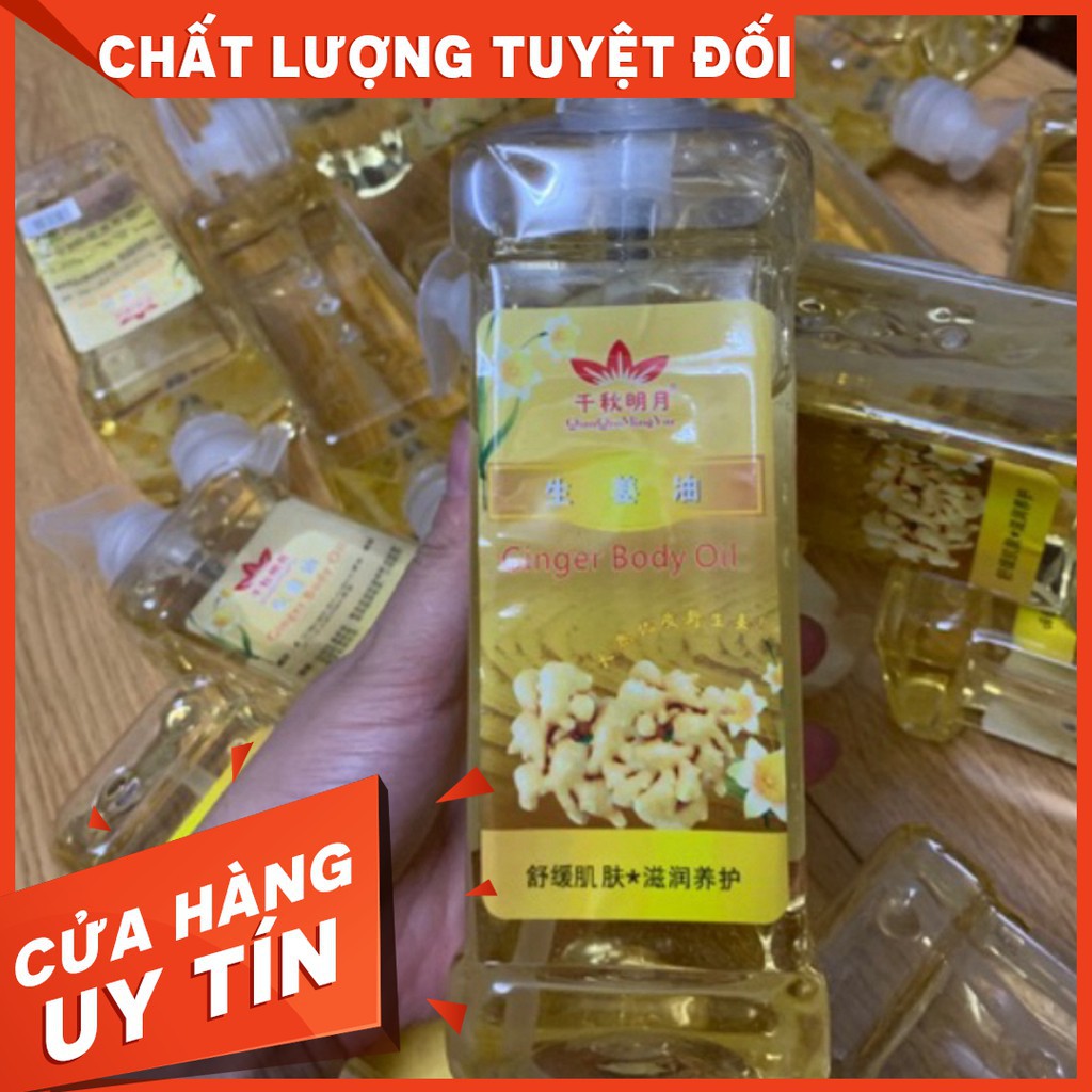 Tinh Dầu Body Gừng Nóng Chuyên Dùng Massage Body Trong Các Spa Thẩm Mỹ Viện