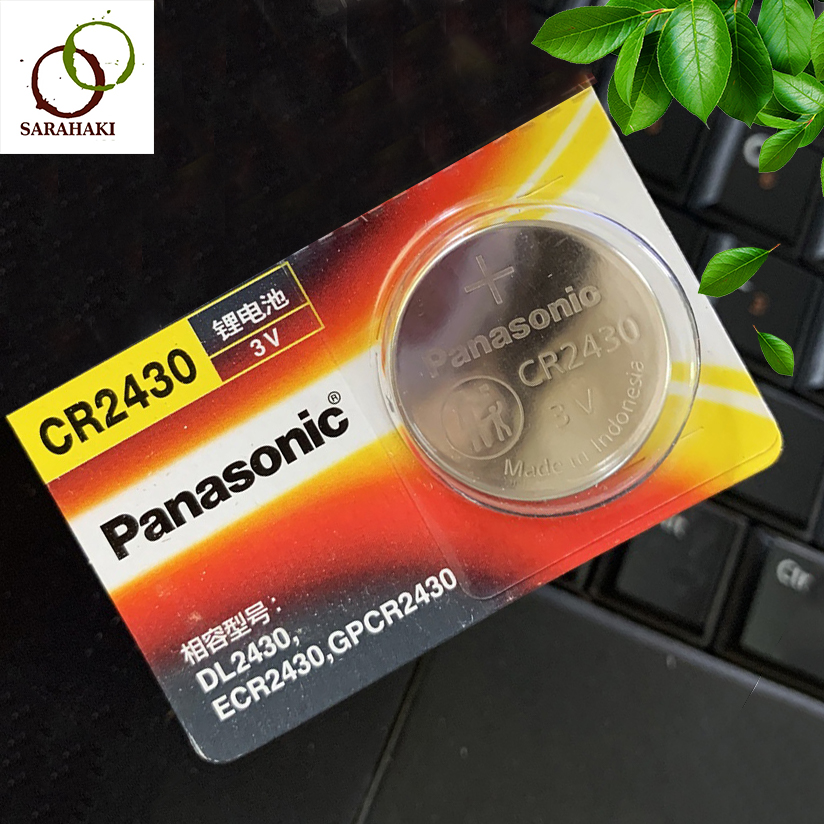 Pin cúc áo CR2430 chính hãng Panasonic, pin remote 2430 Lithium 3V - Vỉ 1 viên