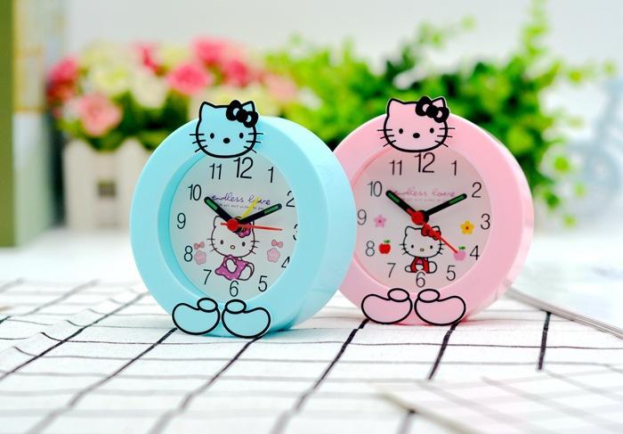 Đồng hồ báo thức Hello Kitty, đồng hồ cute, đồng hồ mini - Đồng hồ để bàn.  bền đẹp