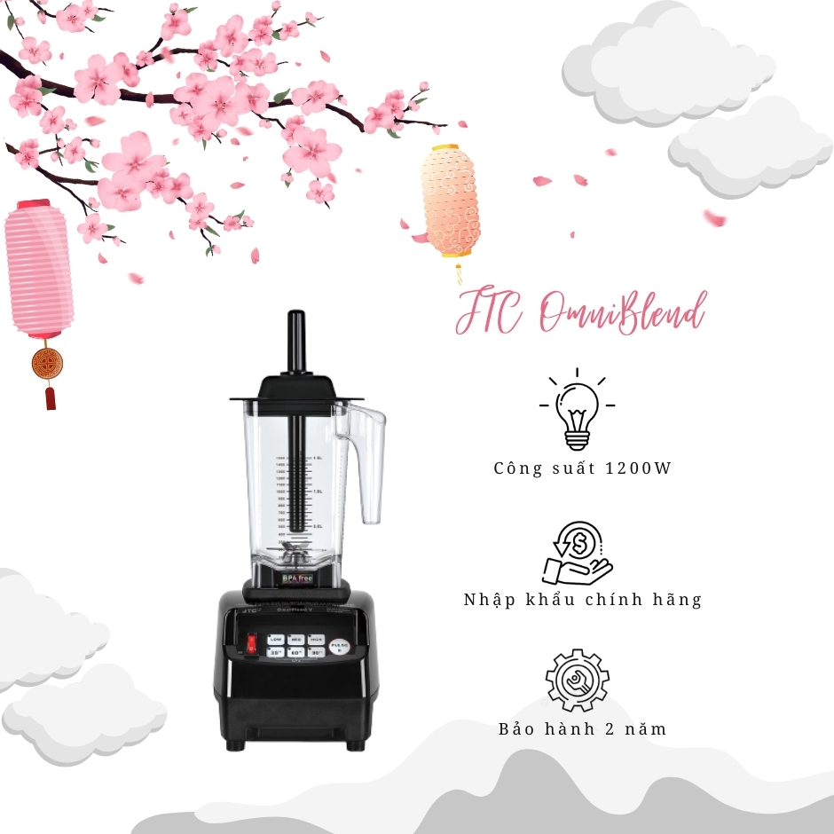 MÁY XAY SINH TỐ JTC OMNIBLEND V TM-800A - NHẬP KHẨU CHÍNH HÃNG