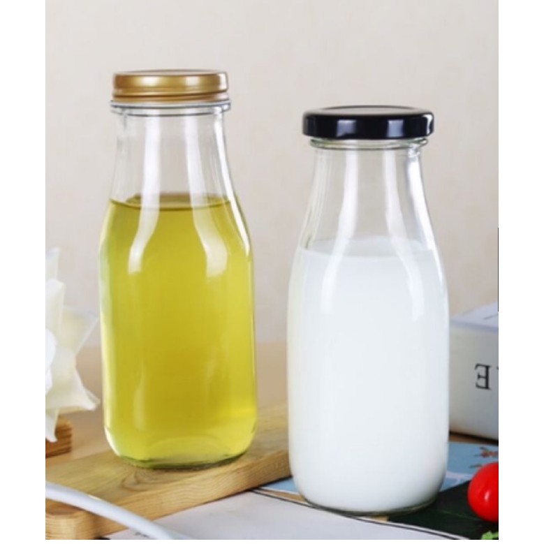 Chai đựng sữa hạt thủy tinh 200ml (1 chai)