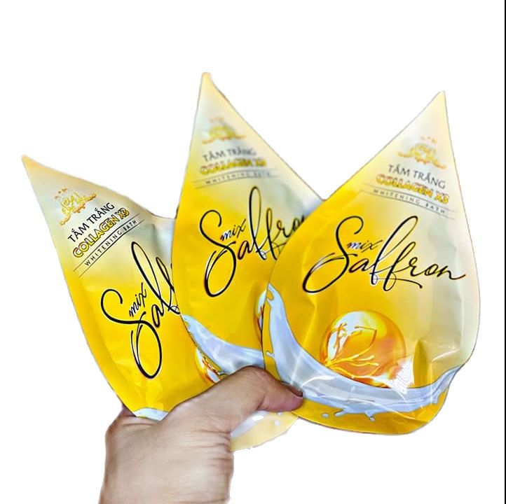 Tắm trắng Collagen X3 Luxury Mix Saffron Đông Anh