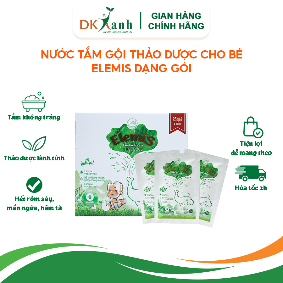 Nước tắm thảo dược Elemis dạng gói - DK Pharma