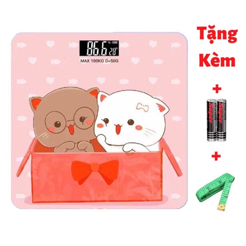 Cân điện tử hình 3d- cân sức khỏe tiện lợi dành cho gia đình