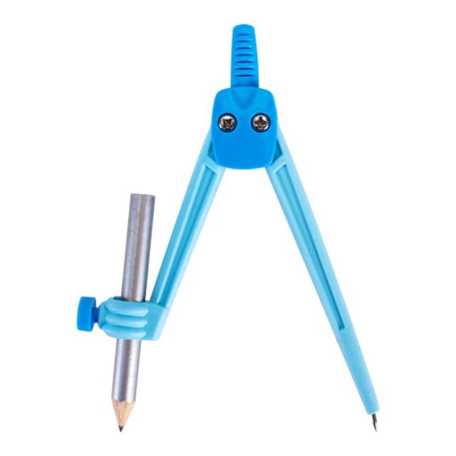 Compa dùng chì gỗ deli mã 8621,xanh/hồng