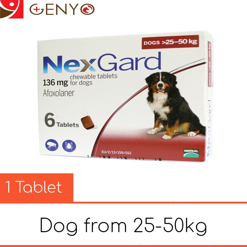 Viên trị ve ghẻ, bọ chét trên chó - 1 viên Nexgard cho chó 25-50kg