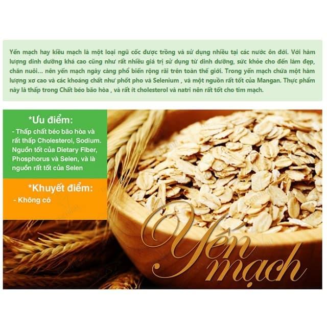 1kg yến mạch úc tươi loại 1 - nguyên cán