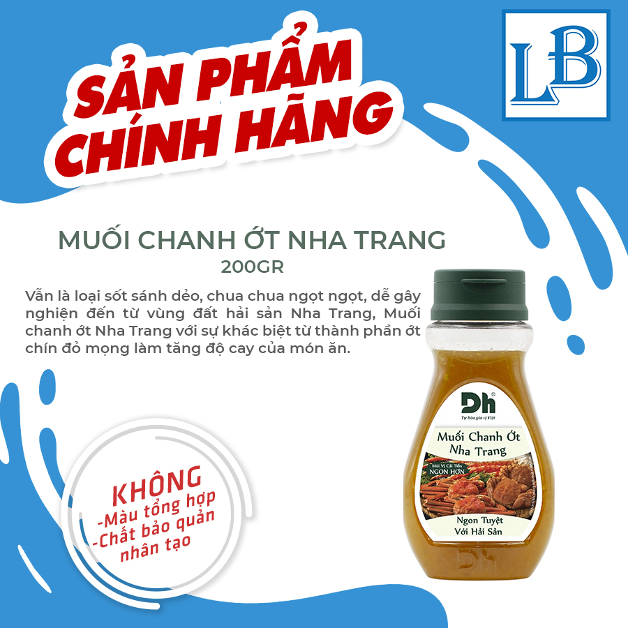 [HCM]Muối Chanh Ớt Nha Trang Dh Foods 200gr