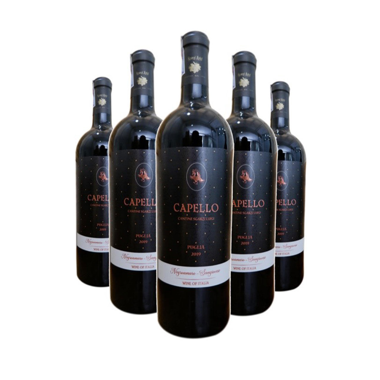 Vang ý capello rosso 750ml 14vol - nhập khẩu ý vang đỏ