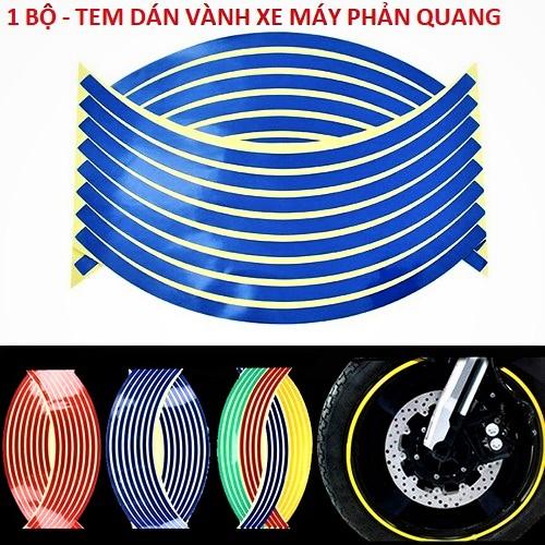 TEM DÁN VÀNH XE PHẢN QUANG [ 1 Bộ ] , TEM DÁN XE MÁY , DECAN DÁN XE, TEM VÀNH XE MÁY , PHỤ KIỆN ĐỒ CHƠI XE MÁY , TEM DAN VANH
