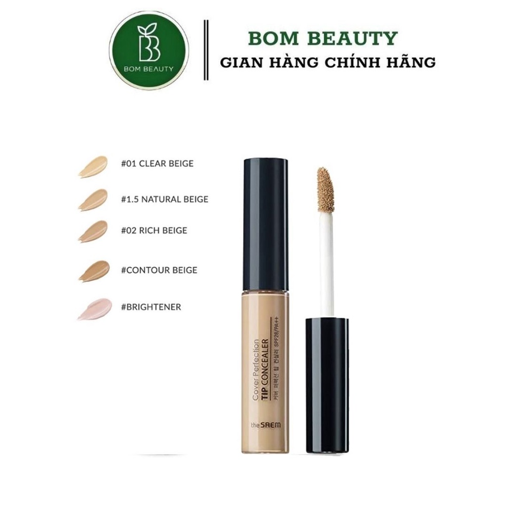 Kem che khuyết điểm The Saem Cover Perfection Tip Concealer Brightener