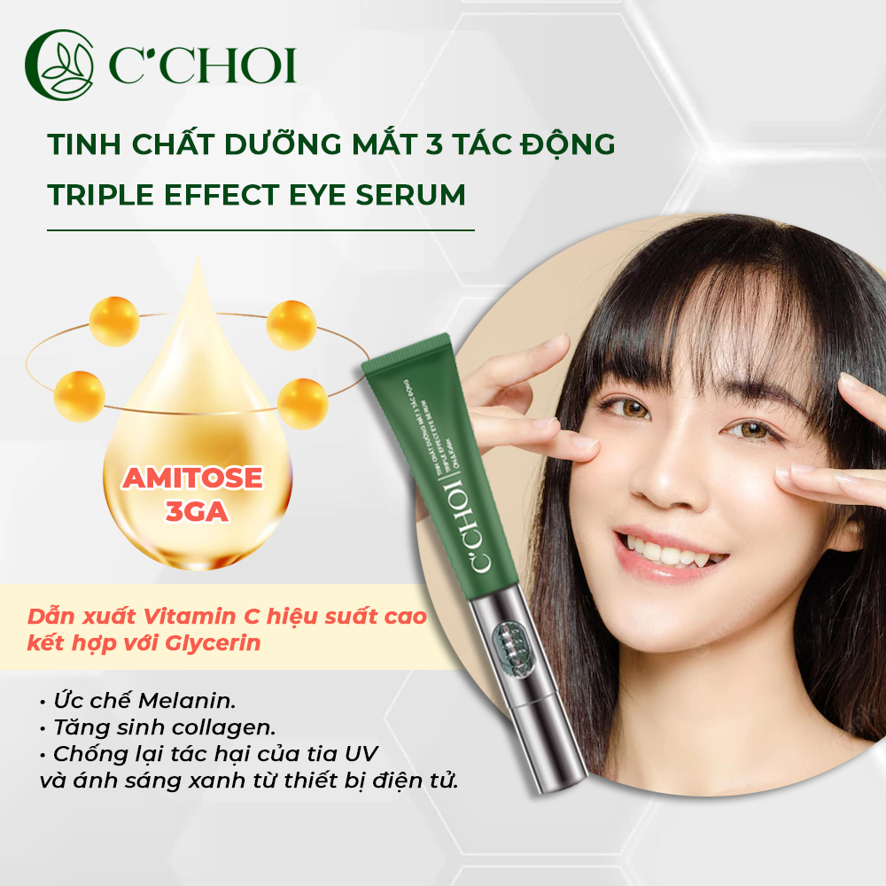 Tinh chất dưỡng mắt 3 tác động C Choi - Triple Effect Eye Serum
