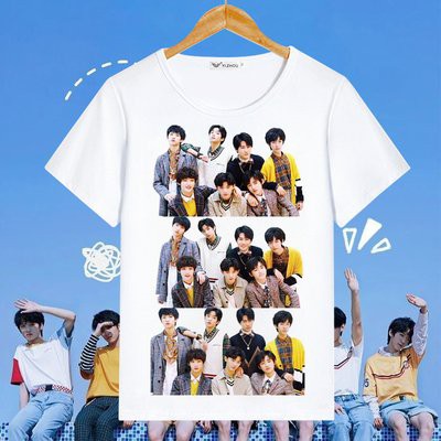 Áo thun phông trắng in hình TNT THỜI ĐẠI THIẾU NIÊN ĐOÀN thời trang phong cách idol thần tượng hoa ngữ M2