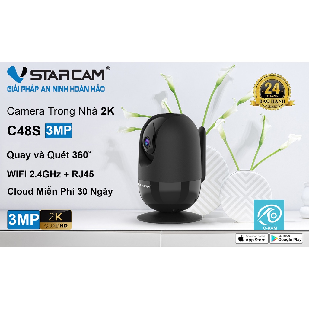 Camera IP Wifi STARCAM C48S 3MP Robo Chính hãng