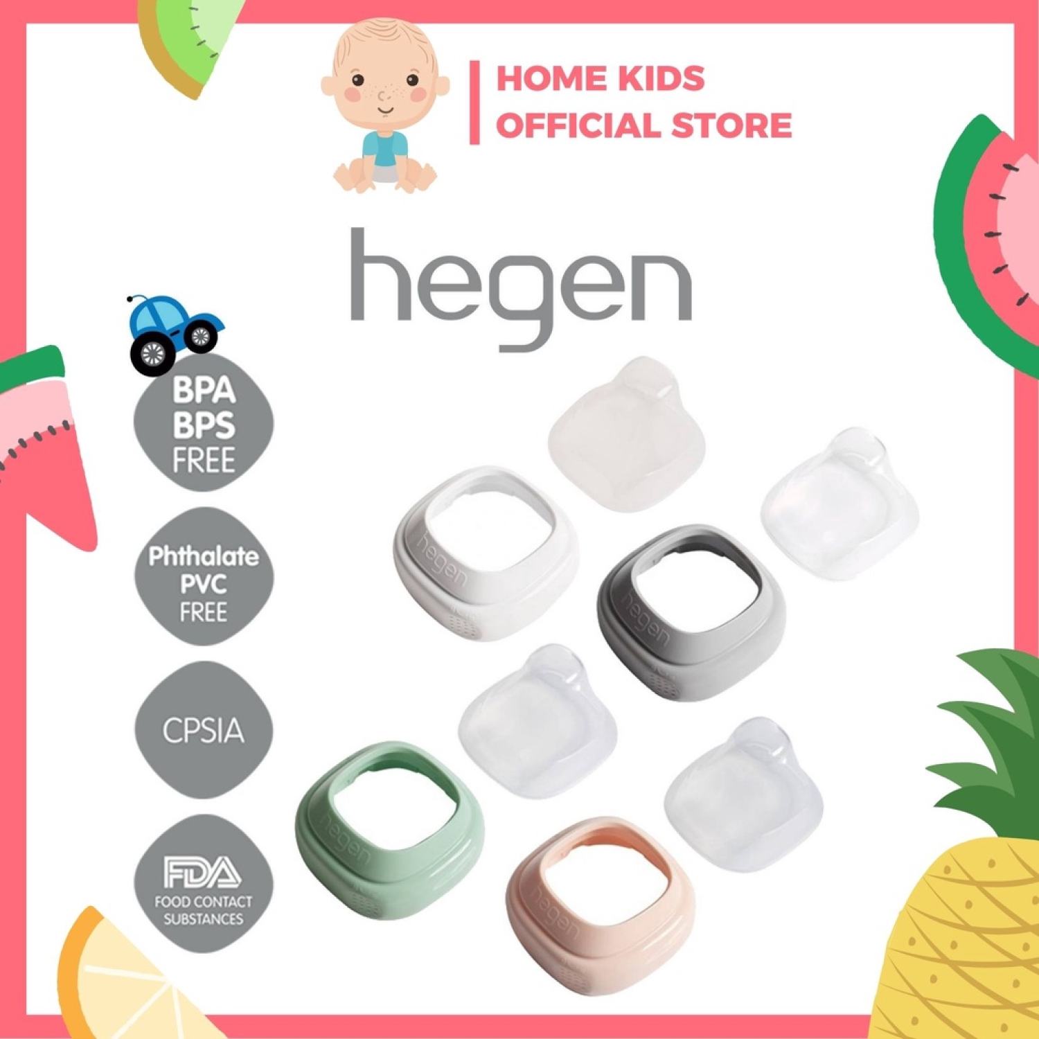 Núm ti thay thế bình sữa hegen