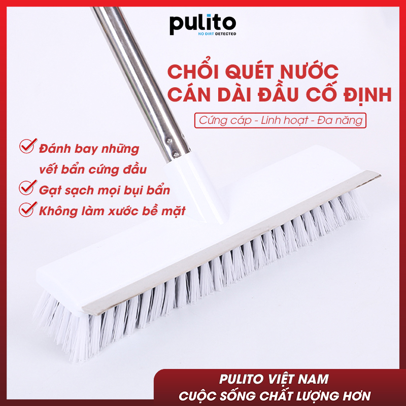 Chổi lau sàn , cây lau sàn gạt nước quét gạch 2 đầu tiện lợi dễ điều chỉnh chiều dài,bàn xoay và bàn cứng CPT