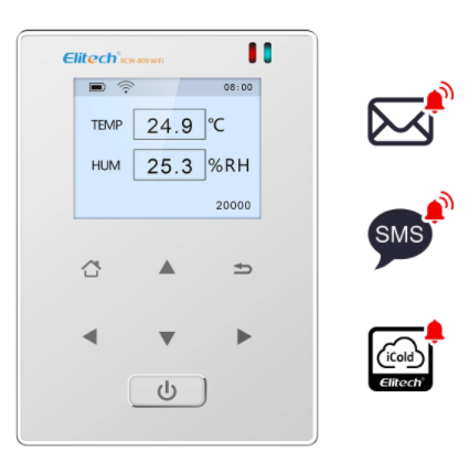 Rcw-800 bộ ghi dữ liệu nhiệt độ và độ ẩm không dây từ xa wifi máy ghi nhiệt độ, bộ ghi dữ liệu, ứng dụng lưu trữ dữ liệu đám mây