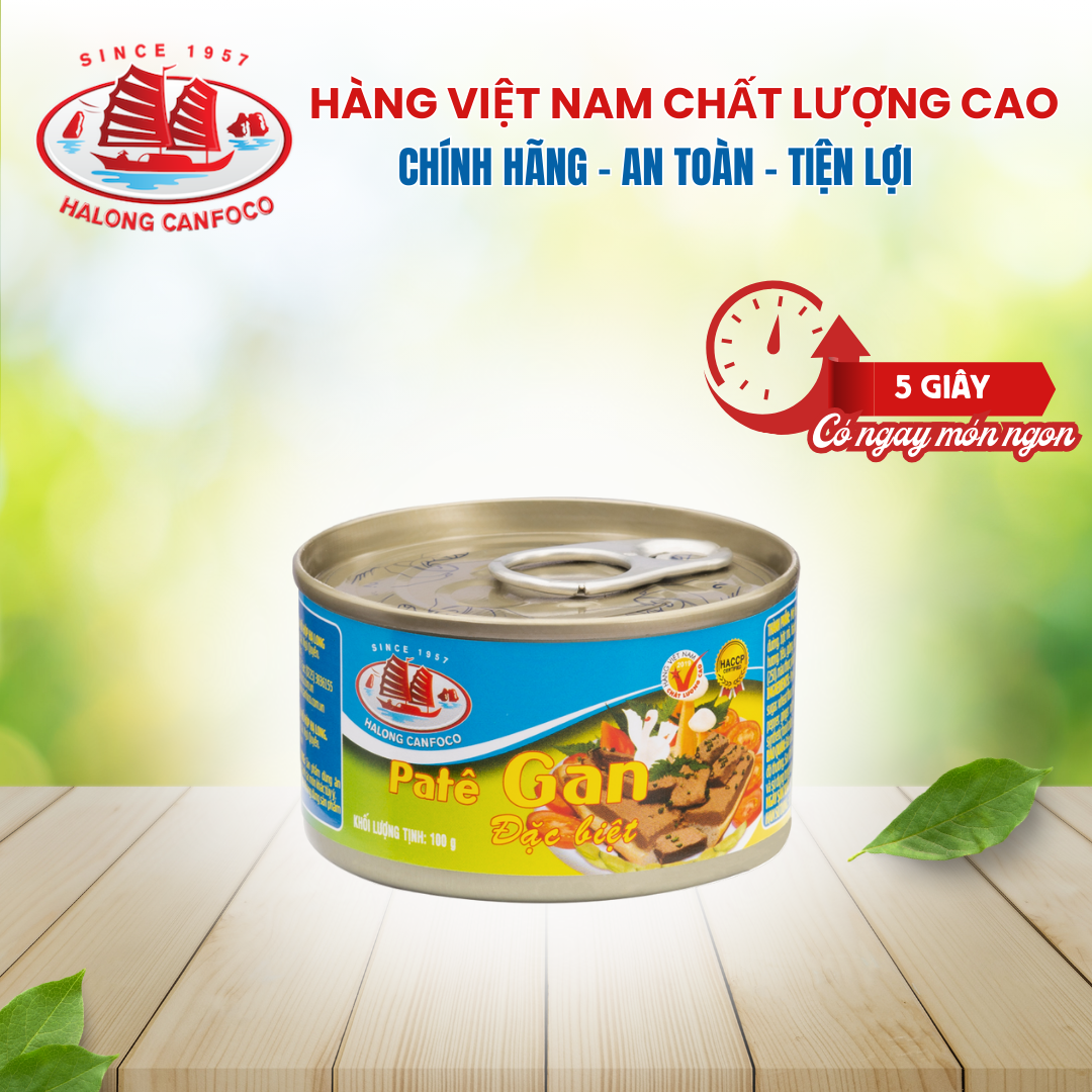 Pate gan đặc biệt 100g - đồ hộp hạ long