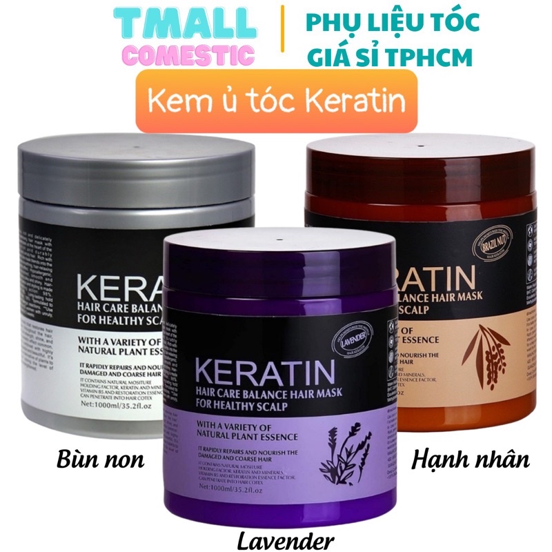 Kem ủ tóc KERATIN COLLAGEN 1000ML LAVENDER BRAZIL NUT - Ủ hấp tóc cung cấp dưỡng chất KERATIN tự nhiên UT08