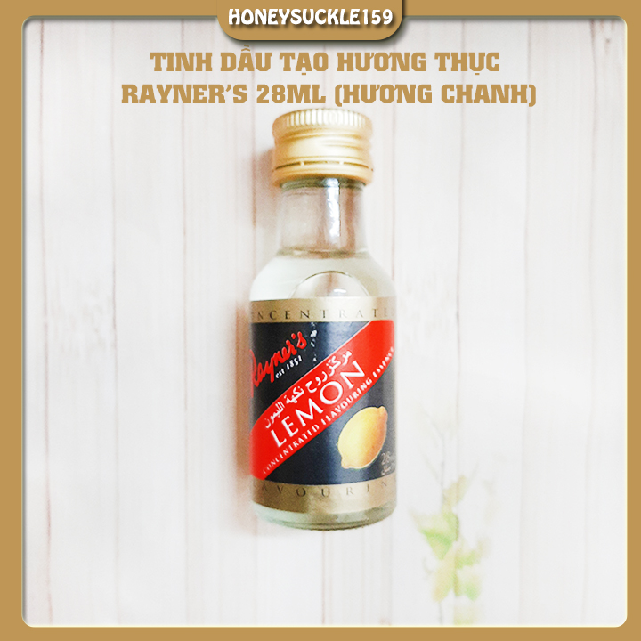 Tinh Chất Dùng Cho Thực Phẩm Tạo Hương Chanh Rayner's/Tinh Dầu Tạo Hương Lemon Rayner's 28ml
