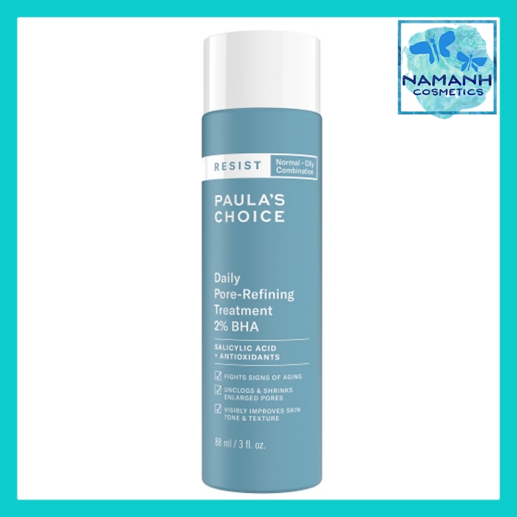 Tẩy tế bào chết thu nhỏ lỗ chân lông Paula's Choice RESIST Daily Pore-Refining Treatment 2% BHA 88ml