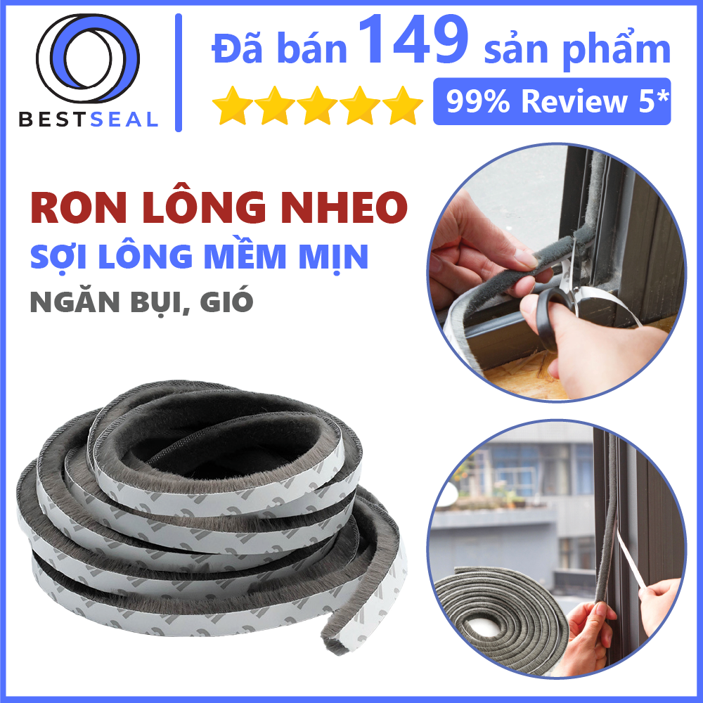 [HCM]Ron Lông Nheo Dán Khe Hở Khung Cửa Ngăn Bụi Côn Trùng
