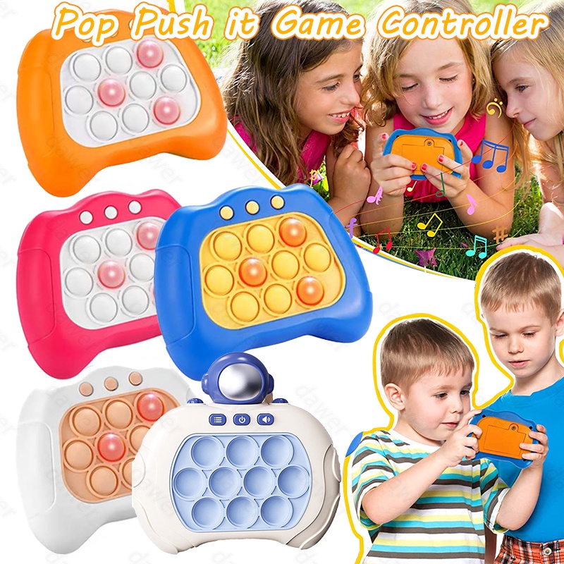 Phổ biến Quick Push Bubble Toy Pocket PC Game Whack A Mole Âm nhạc Quick Push Bubble Game Machine Squeeze Đồ chơi giải nén cho trẻ em
