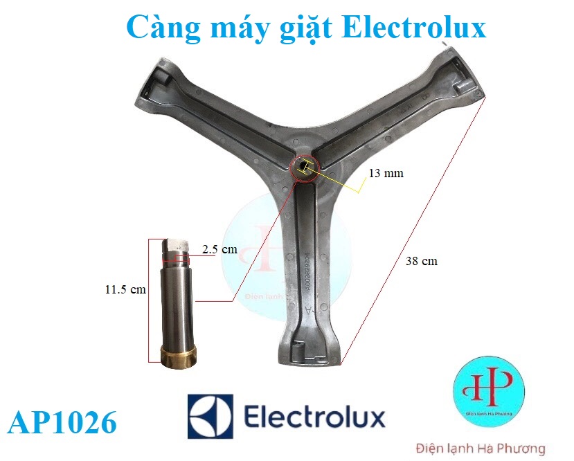 Càng máy giặt Electrolux - Ba chạc Electrolux - Mới hãng - F405