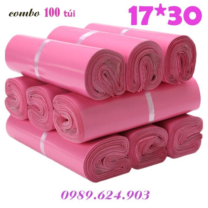 【Hàng giao ngay】 Túi gói hàng túi niêm phong tự dính size 17x30 ( túi dán miệng )