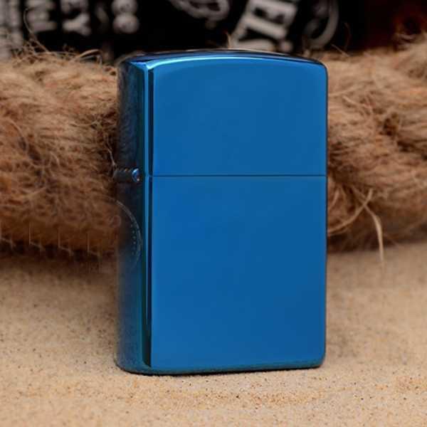 Bật lửa zippo xanh trơn bóng giá rẻ - hộp quẹt thích hợp làm quà sưu tầm, quà tặng