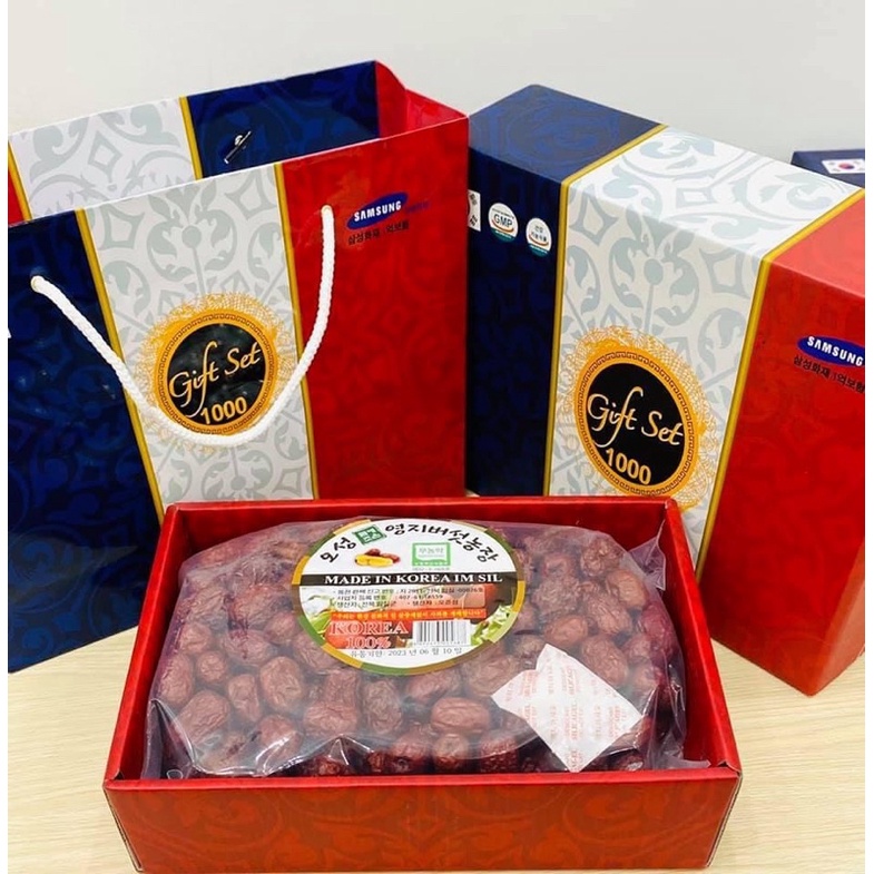 Táo đỏ hàn quốc gift set 1000 hộp 1kg