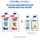 [MUA 1 TẶNG 1] Sữa tắm sạch khuẩn Aiken thảo mộc Dưỡng ẩm mềm mịn/ Ngừa mụn sáng da 845G + Tặng sữa tắm 350G (Quà không hiện giỏ hàng)