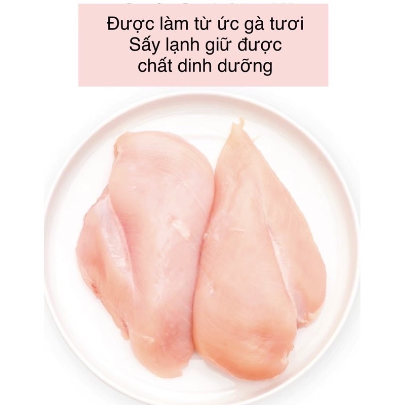Ruốc gà, chà bông gà cho chó mèo, thức ăn cho cho chó mèo