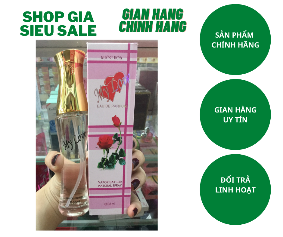 Nước hoa mylove 35ml sọc hồng